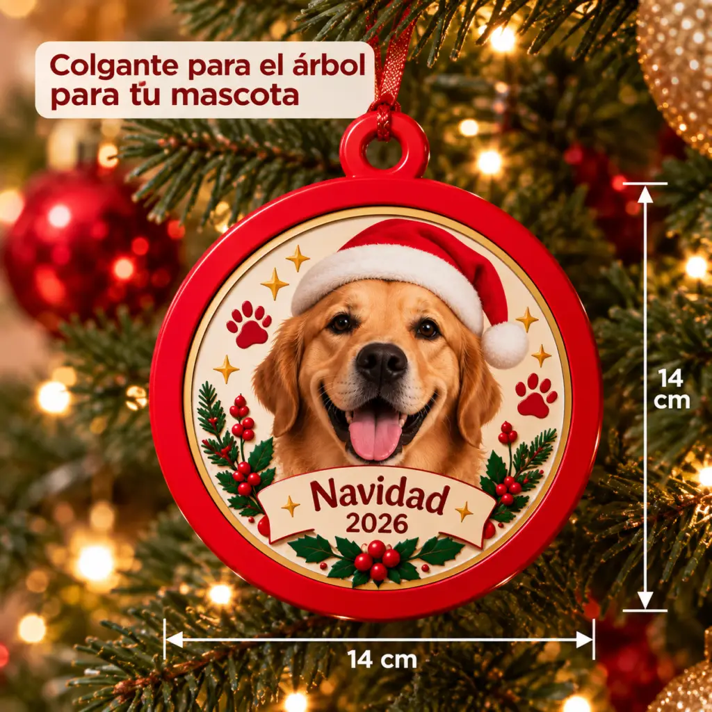 Esfera Navideña Personalizada – Mascota