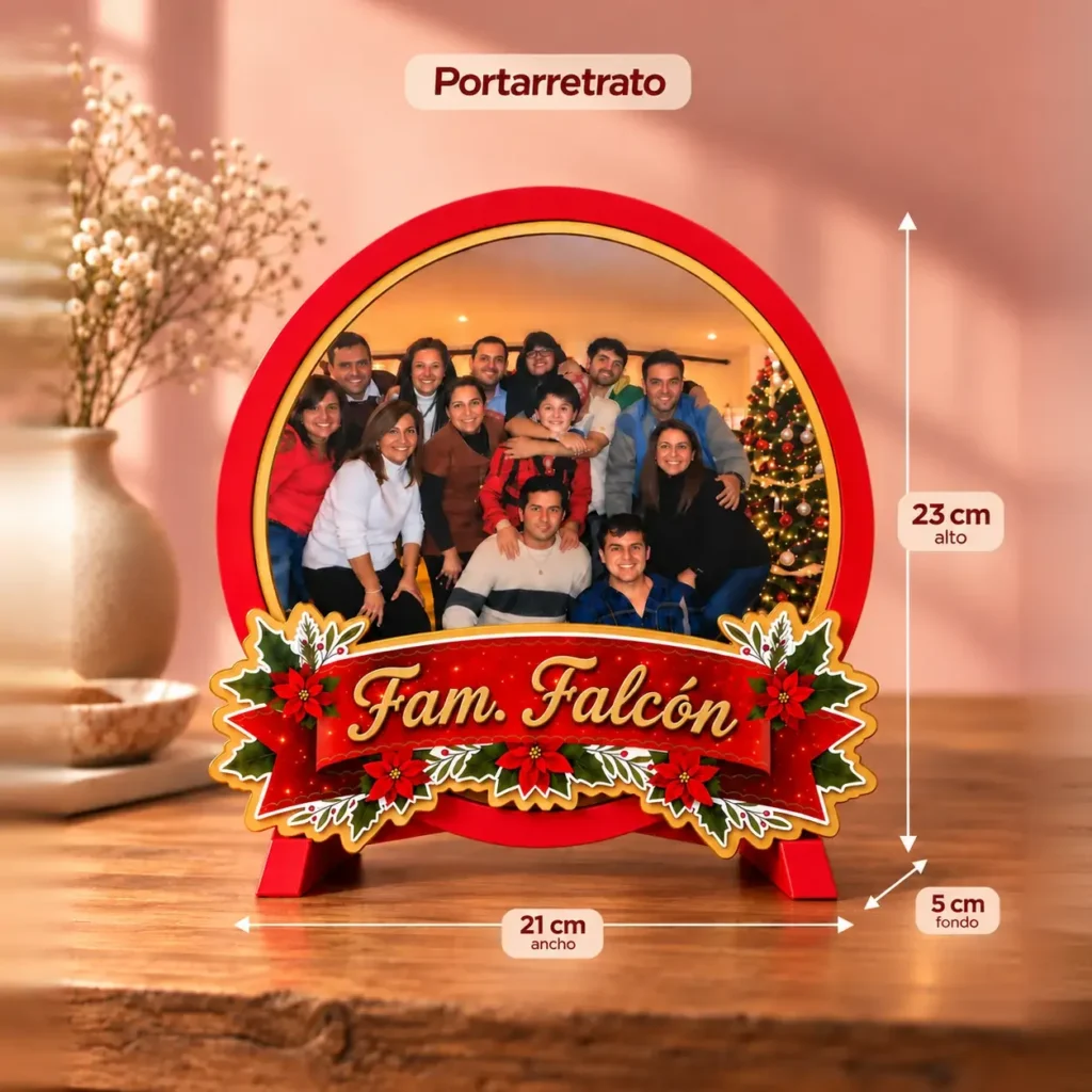 Portaretrato Navideño Familiar