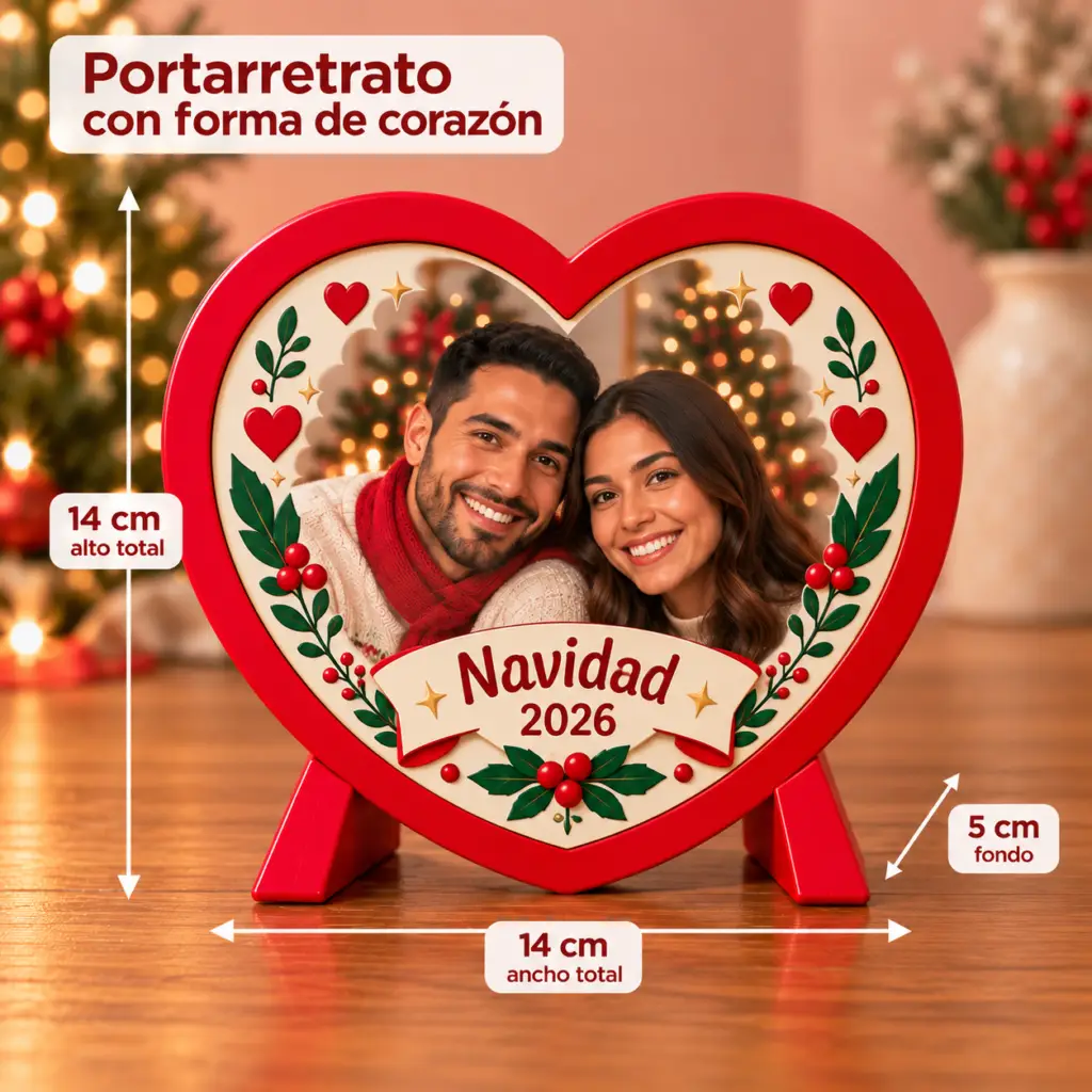 Portaretrato Navideño – Corazón